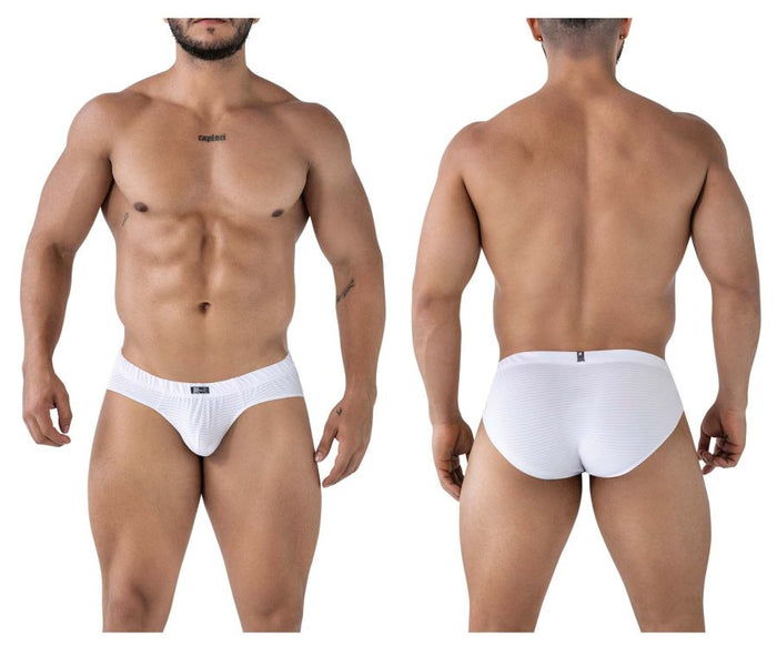 clever moda Xtremen 91210B Microfiber Briefs Color White