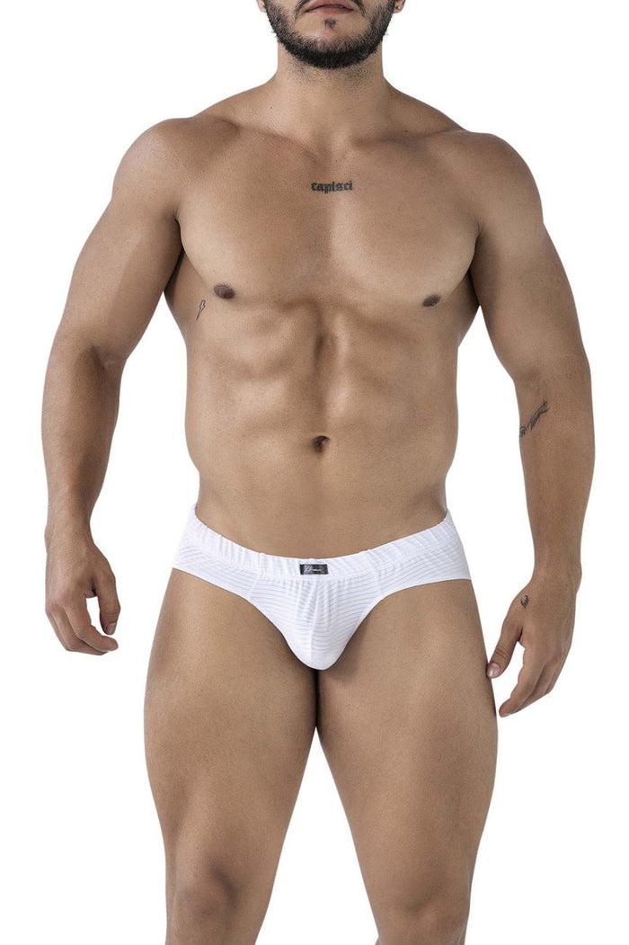Clever Moda Xtremen 91210B Microfiber Briefs Color White