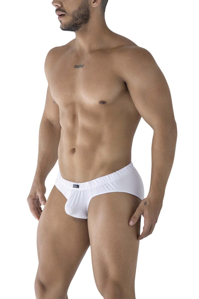 Clever Moda Xtremen 91210B Microfiber Briefs Color White