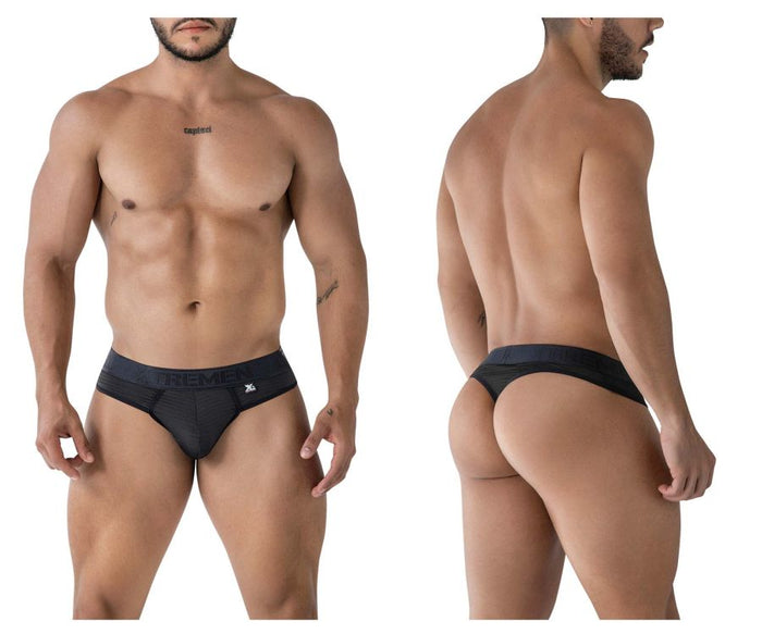 clever moda Xtremen 91211B Microfiber Thongs Color Black