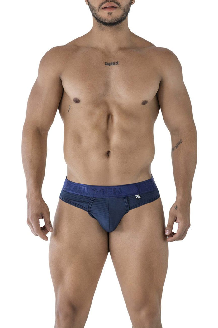 Clever Moda Xtremen 91211B Microfiber Thongs Color Navy