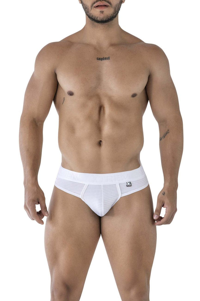 Clever Moda Xtremen 91211B Microfiber Thongs Color White