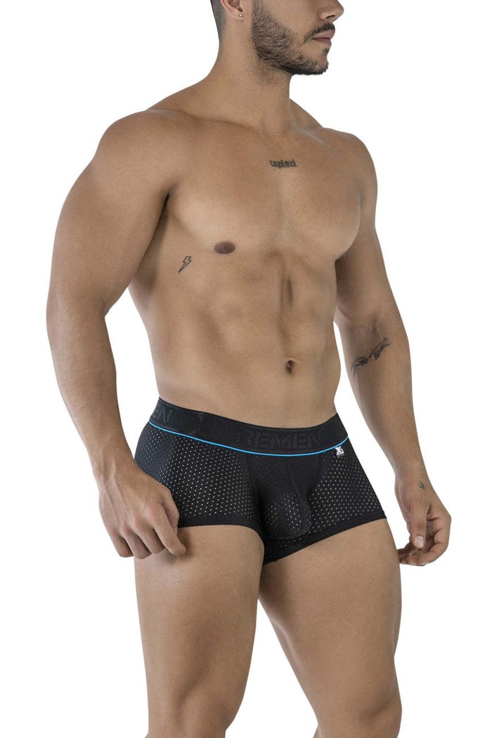 Clever Moda Xtremen 91212B Microfiber Trunks Color Black