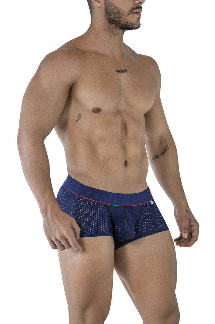 Clever Moda Xtremen 91212B Microfiber Trunks Color Navy