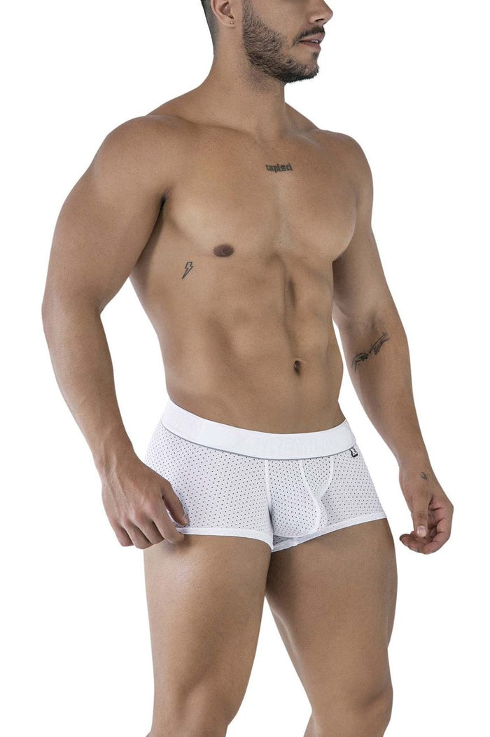 Clever Moda Xtremen 91212B Microfiber Trunks Color White