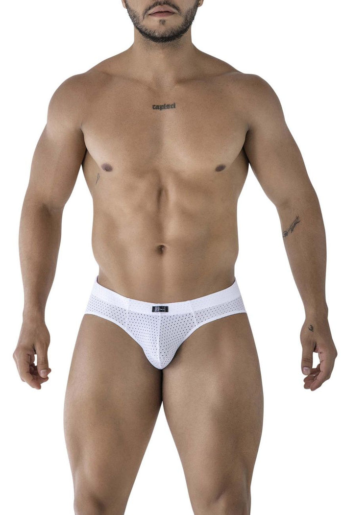 Clever Moda Xtremen 91213B Microfiber Briefs Color White