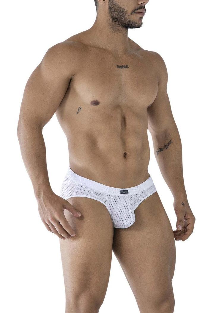 Clever Moda Xtremen 91213B Microfiber Briefs Color White