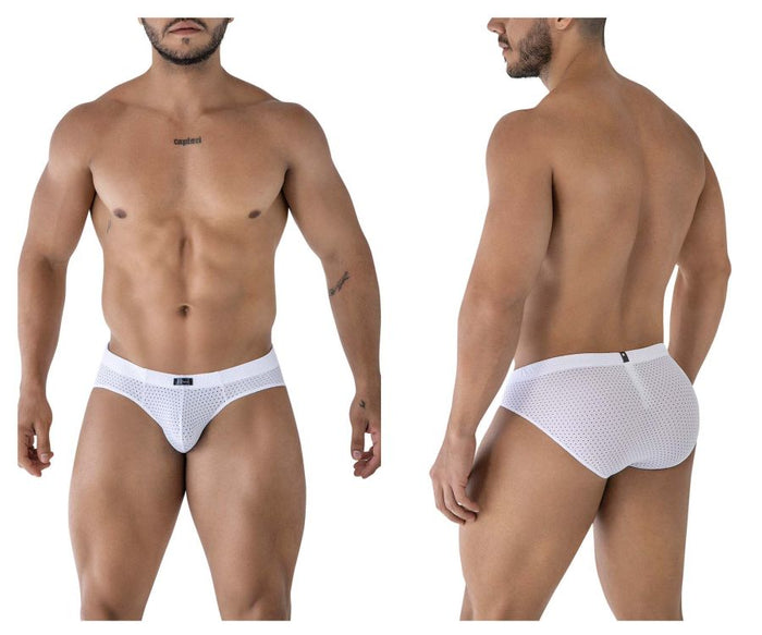 clever moda Xtremen 91213B Microfiber Briefs Color White
