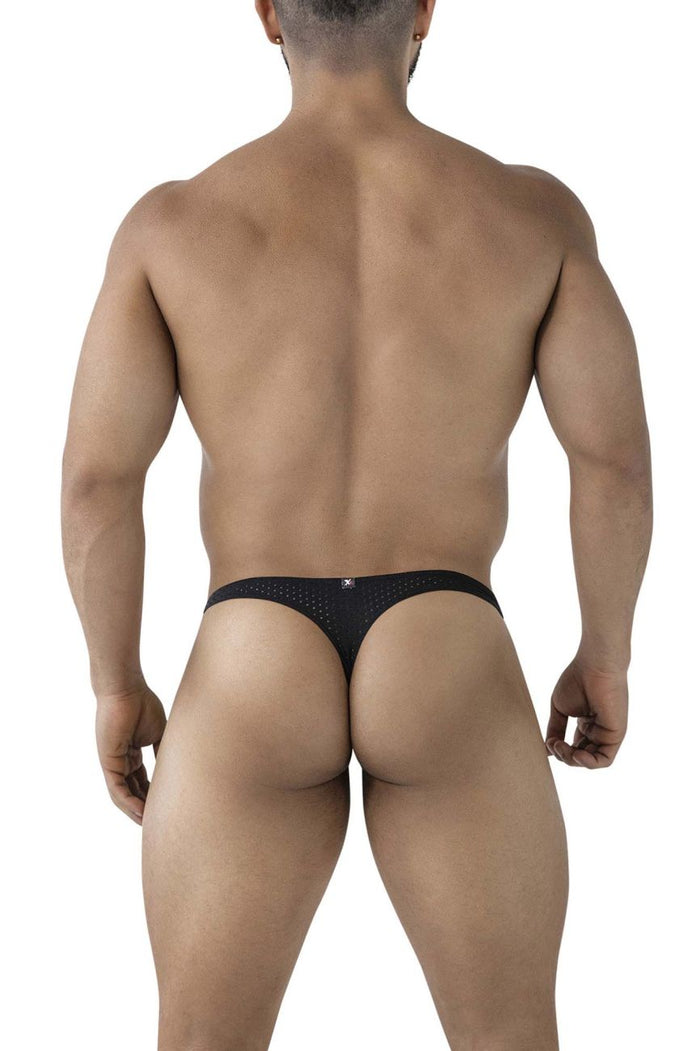 Clever Moda Xtremen 91214B Microfiber Thongs Color Black