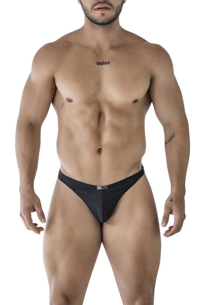 Clever Moda Xtremen 91214B Microfiber Thongs Color Black