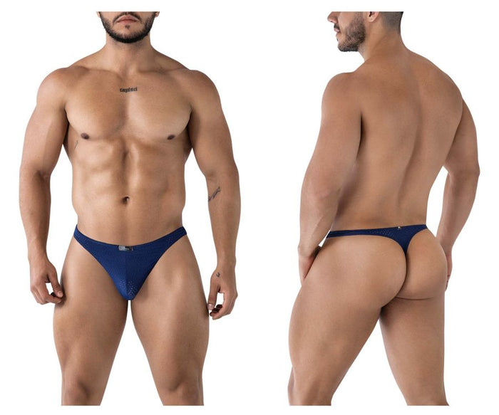 clever moda Xtremen 91214B Microfiber Thongs Color Dark Blue
