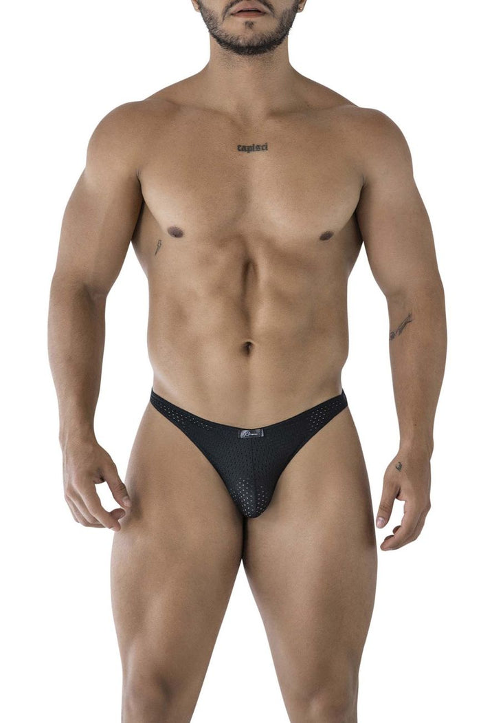 Clever Moda Xtremen 91215B Microfiber Bikini Color Black