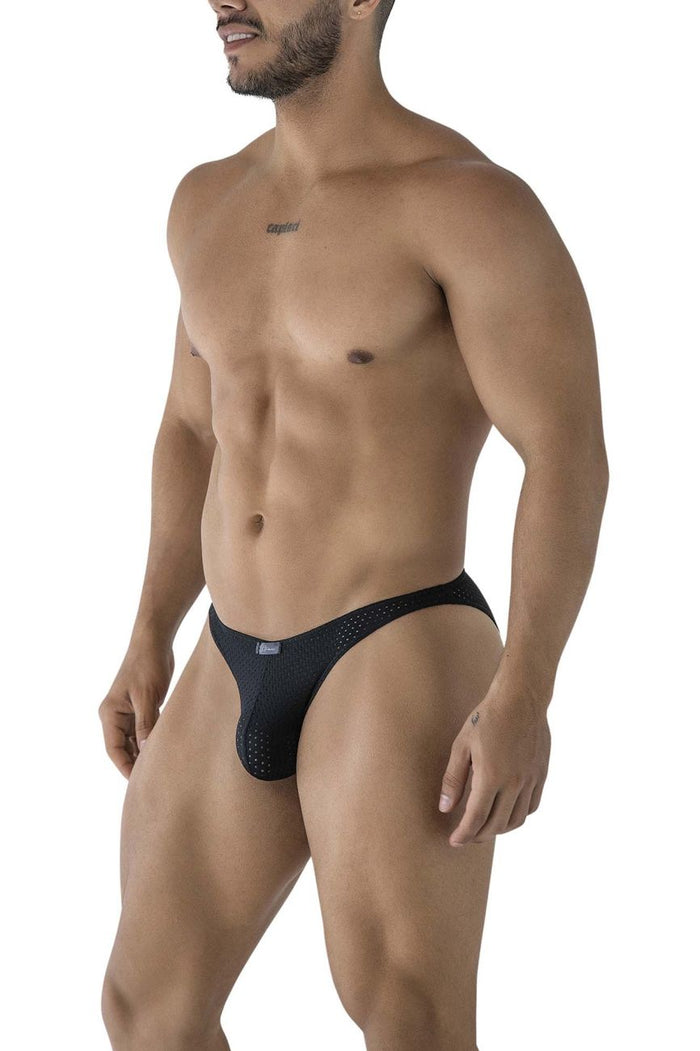 Clever Moda Xtremen 91215B Microfiber Bikini Color Black