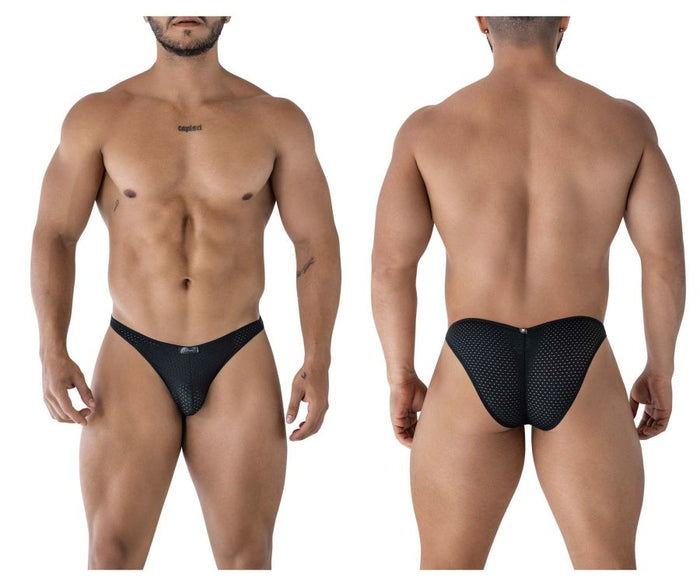 clever moda Xtremen 91215B Microfiber Bikini Color Black