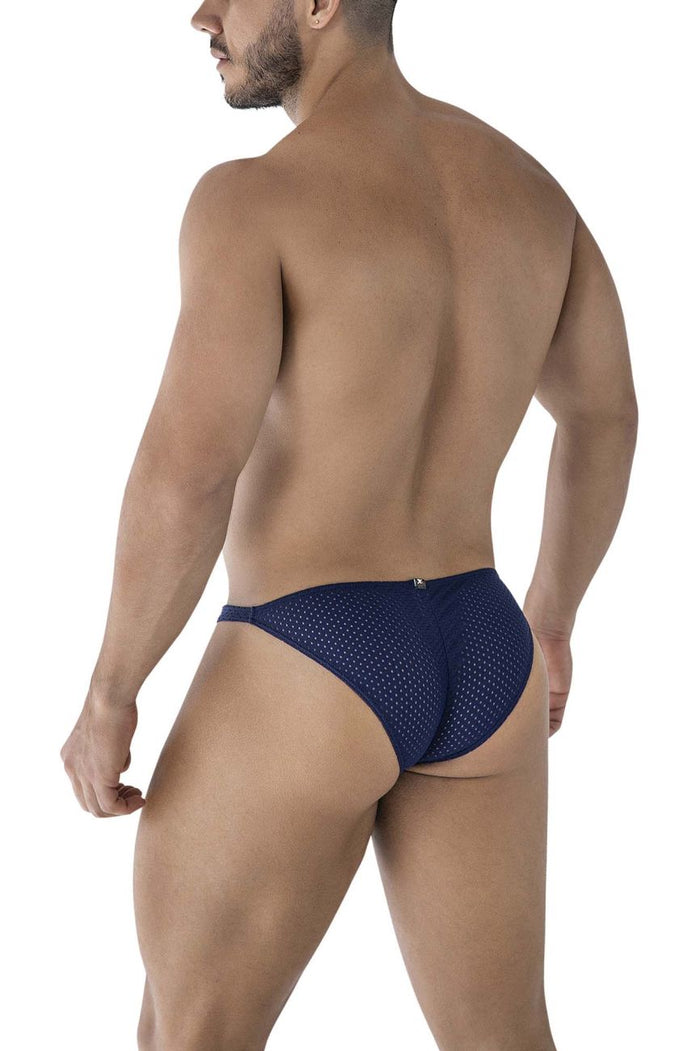 Clever Moda Xtremen 91215B Microfiber Bikini Color Dark Blue