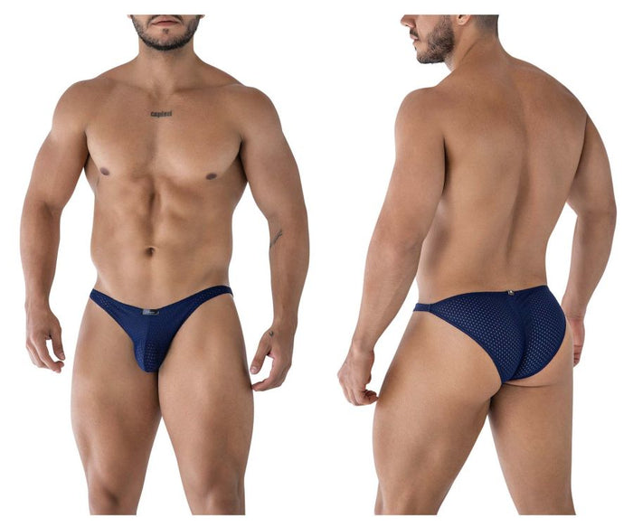 clever moda Xtremen 91215B Microfiber Bikini Color Dark Blue