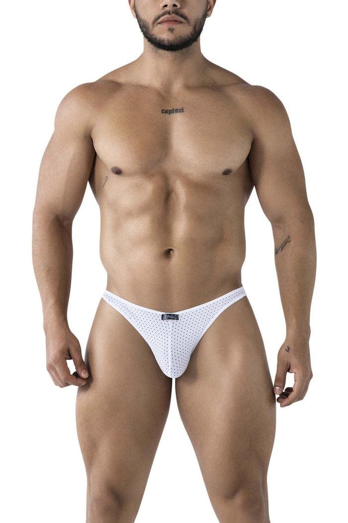 Clever Moda Xtremen 91215B Microfiber Bikini Color White
