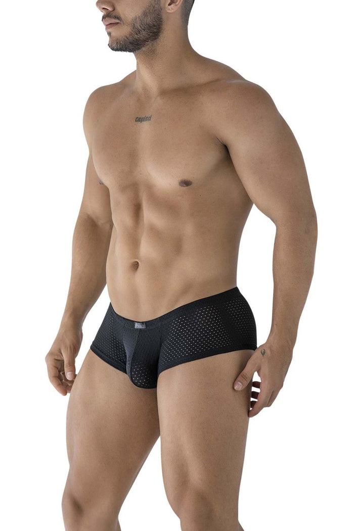 Clever Moda Xtremen 91216B Microfiber Trunks Color Black