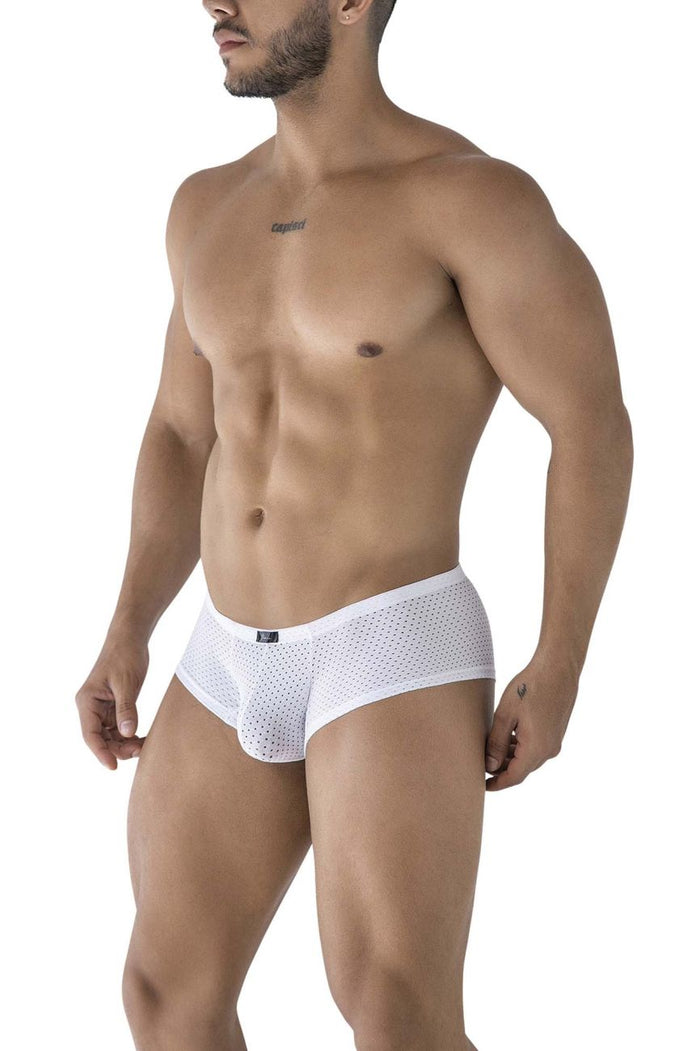 Clever Moda Xtremen 91216B Microfiber Trunks Color White
