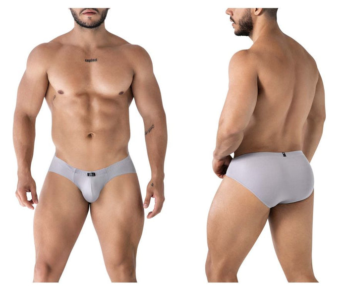clever moda Xtremen 91218 Microfiber Briefs Color Gray