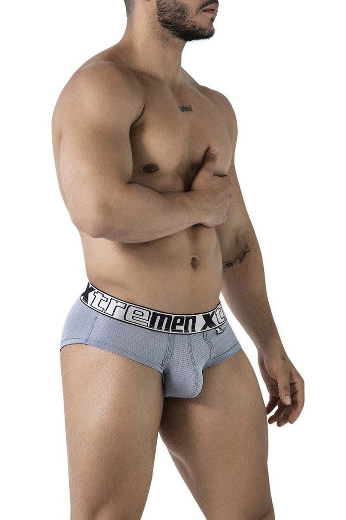 Clever Moda Xtremen 91221 Microfiber Briefs Color Gray