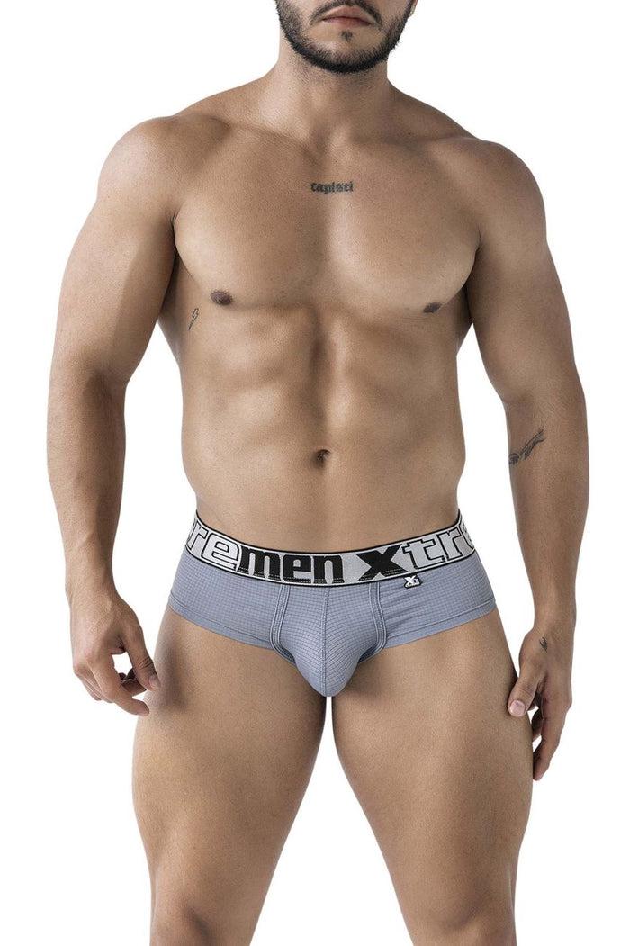Clever Moda Xtremen 91221 Microfiber Briefs Color Gray