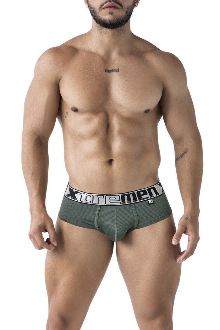 Clever Moda Xtremen 91221 Microfiber Briefs Color Green