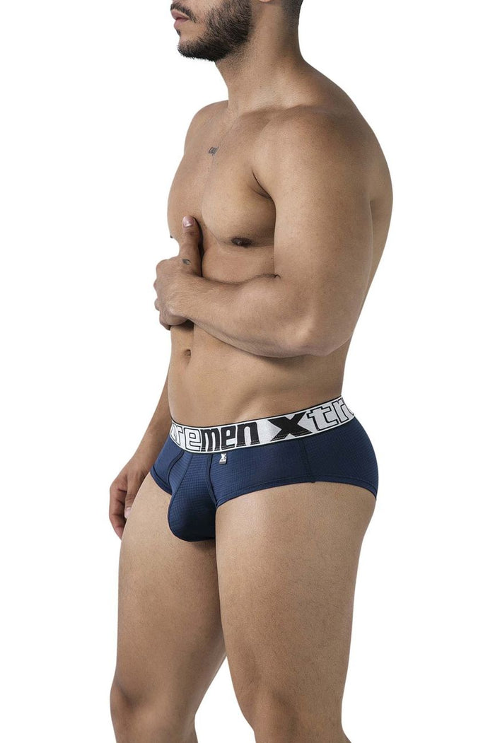 Clever Moda Xtremen 91221 Microfiber Briefs Color Navy