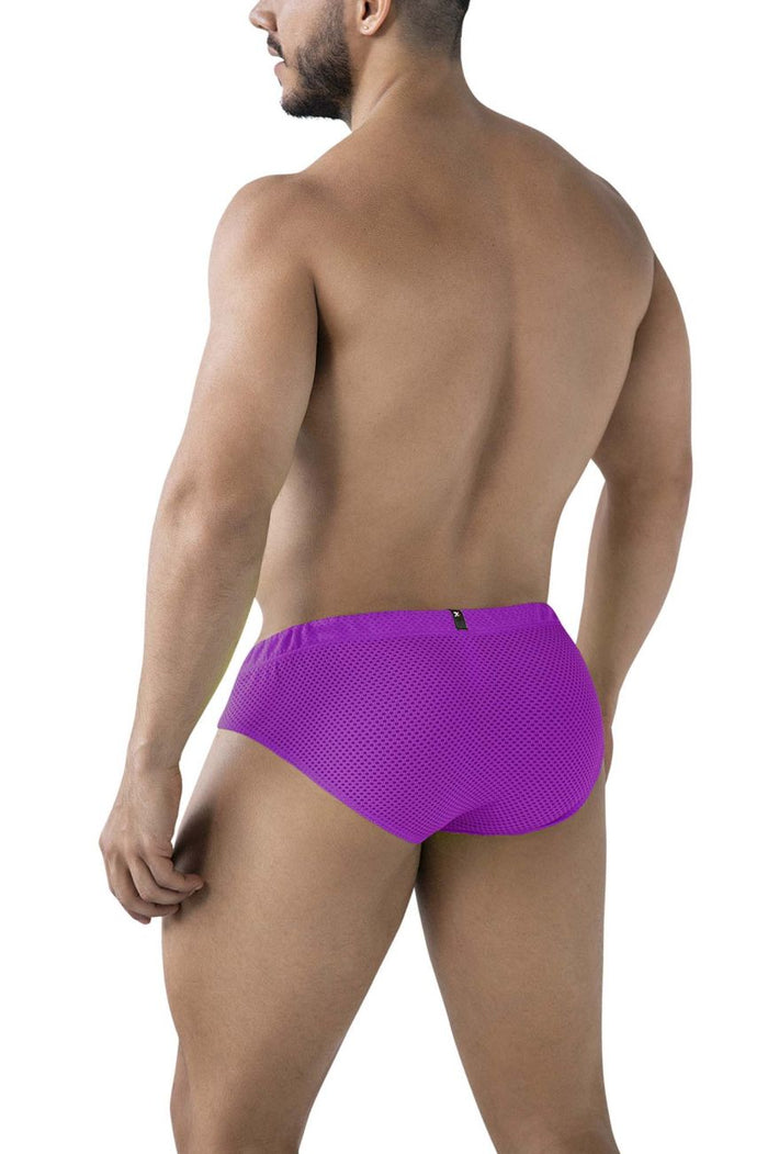 Clever Moda Xtremen 91227 Microfiber Briefs Color Purple