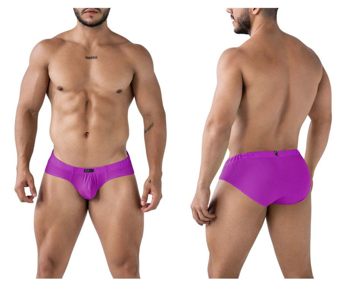 clever moda Xtremen 91227 Microfiber Briefs Color Purple