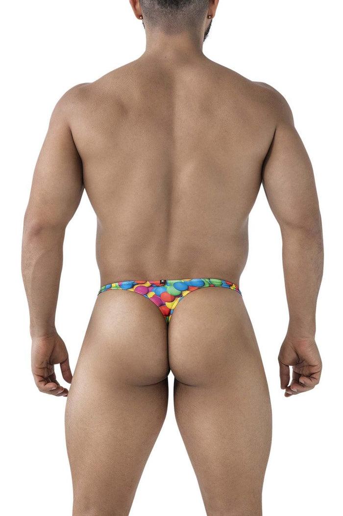 Clever Moda Xtremen 91247 Printed Thongs Color Bubbles