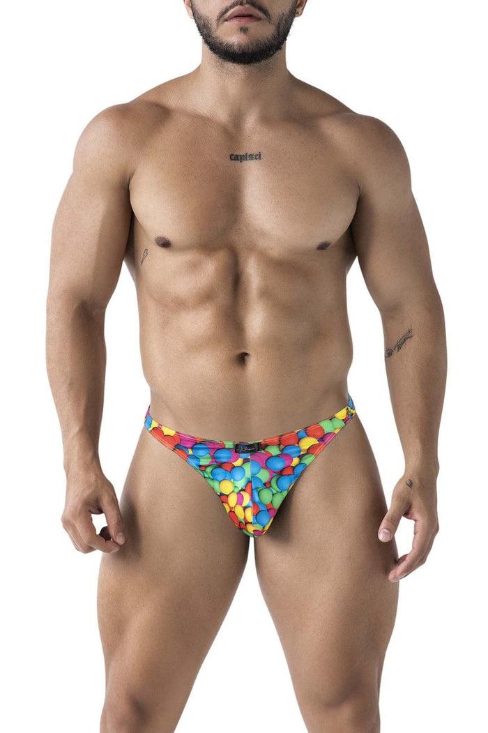 Clever Moda Xtremen 91247 Printed Thongs Color Bubbles