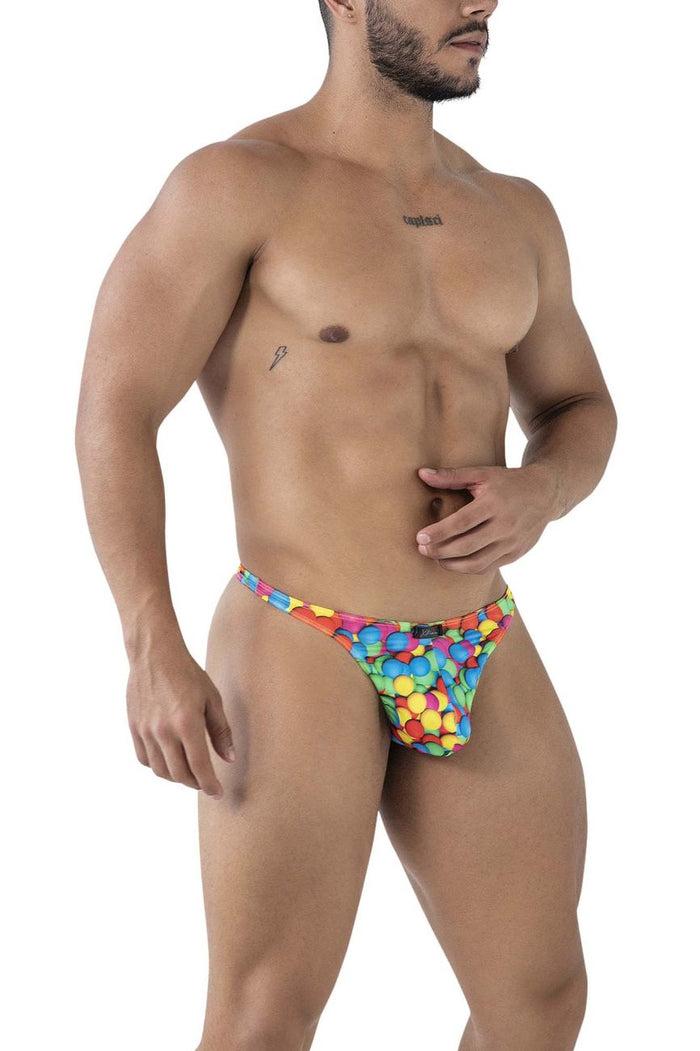 Clever Moda Xtremen 91247 Printed Thongs Color Bubbles