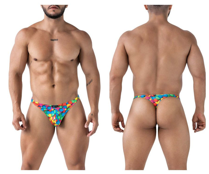 clever moda Xtremen 91247 Printed Thongs Color Bubbles