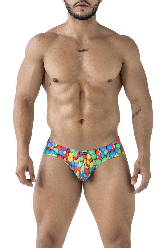 Clever Moda Xtremen 91248 Printed Briefs Color Bubbles