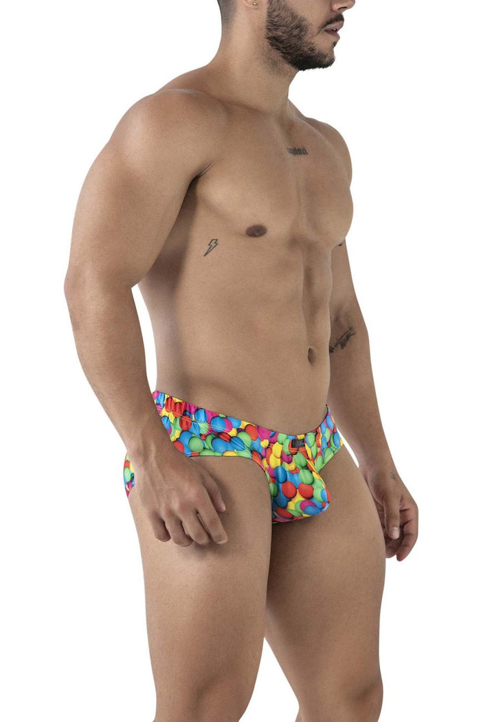 Clever Moda Xtremen 91248 Printed Briefs Color Bubbles