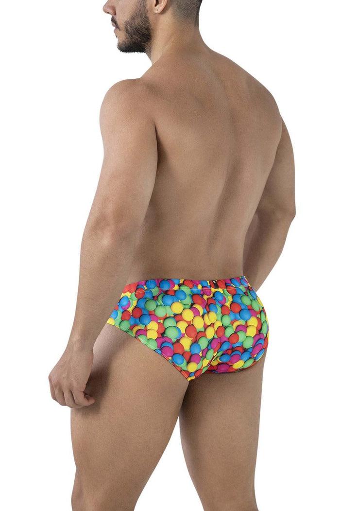 Clever Moda Xtremen 91248 Printed Briefs Color Bubbles