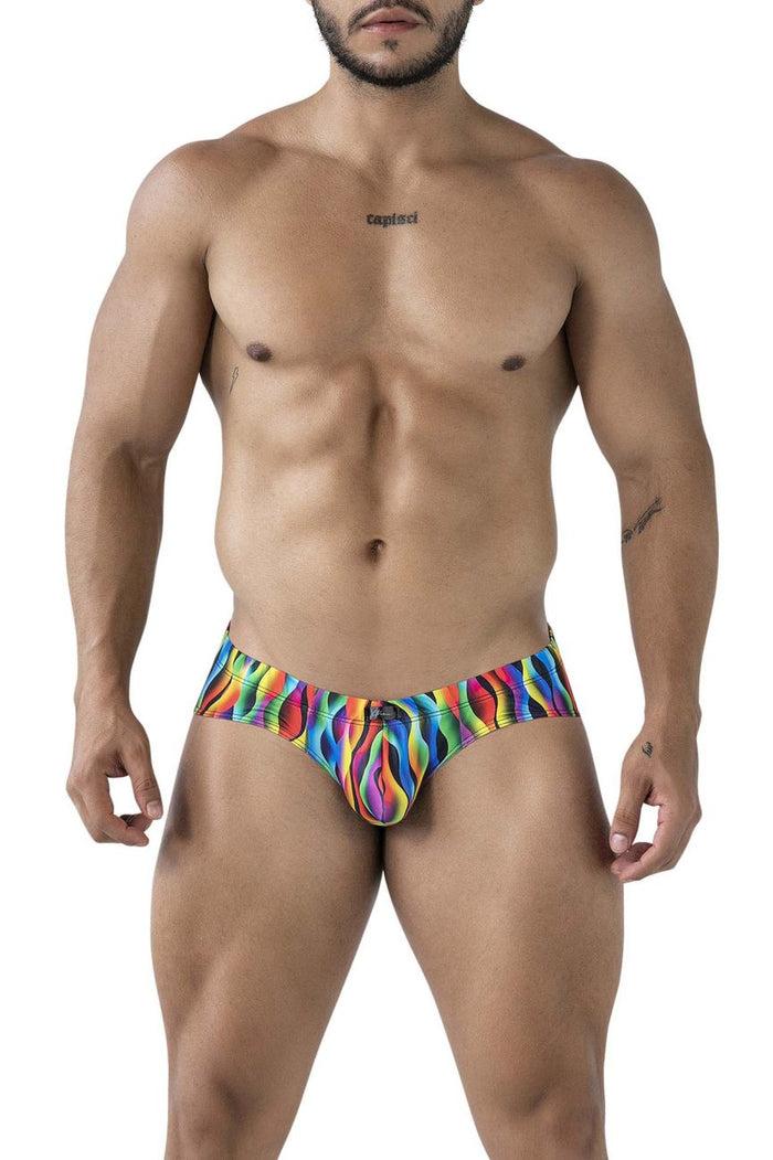 Clever Moda Xtremen 91248 Printed Briefs Color Waves