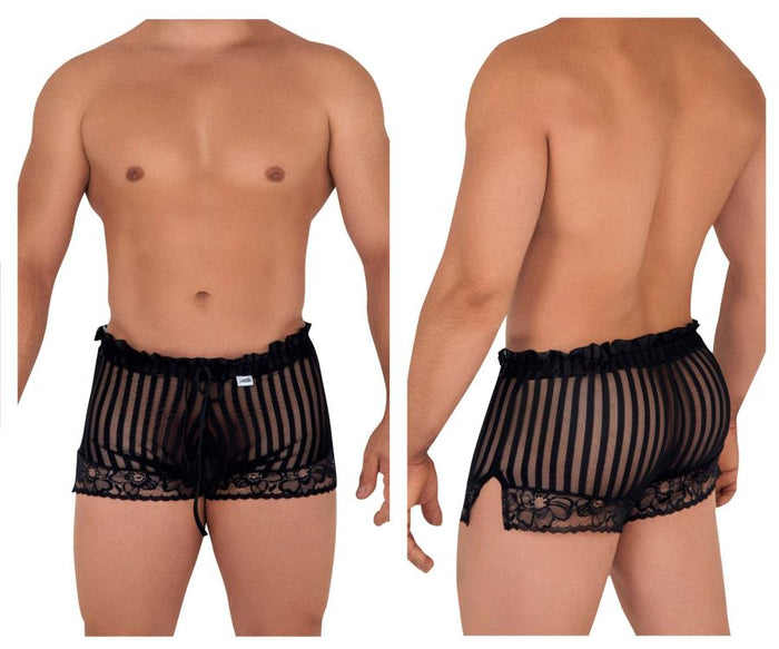 clever moda CandyMan 99601X Lounge Pajama Shorts Color Black