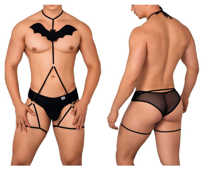 Clever Moda CandyMan 99631 Bat Two Piece Set Color Black