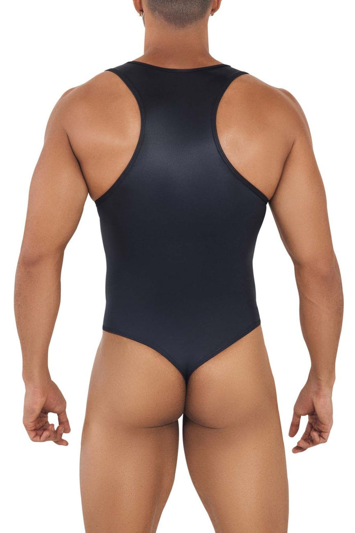 Clever Moda CandyMan 99728X Work-N-Play Bodysuit Color Black