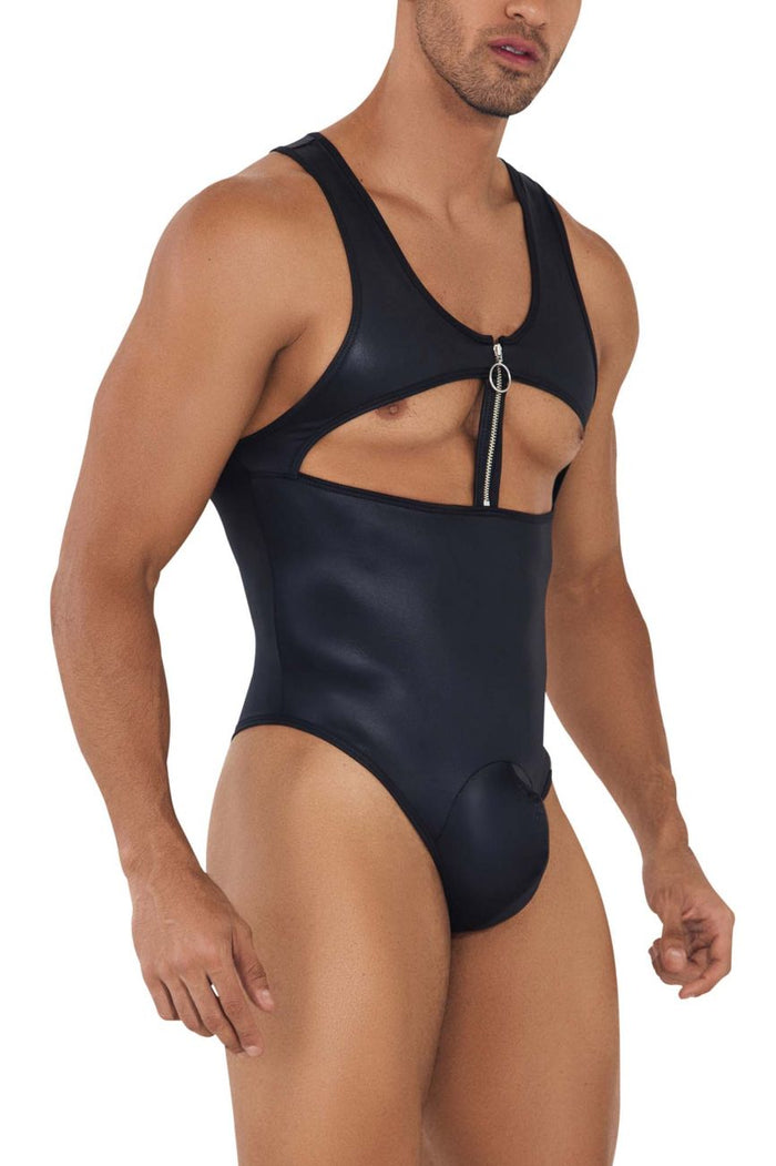 Clever Moda CandyMan 99728X Work-N-Play Bodysuit Color Black