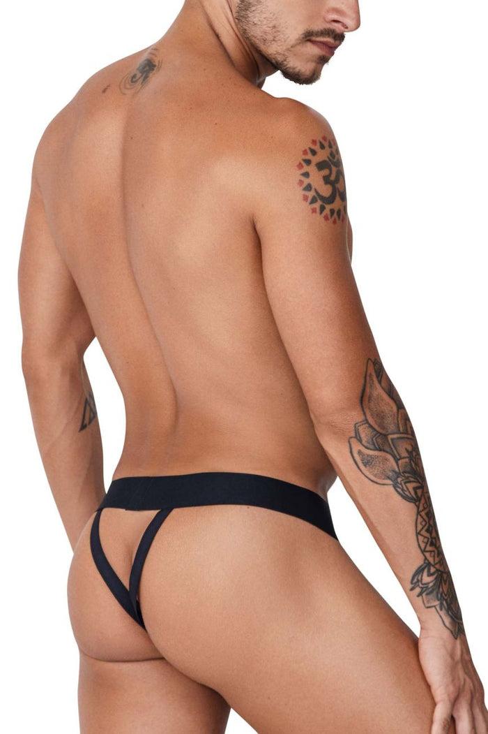 Clever Moda CandyMan 99755 Fringe Thongs Color Black