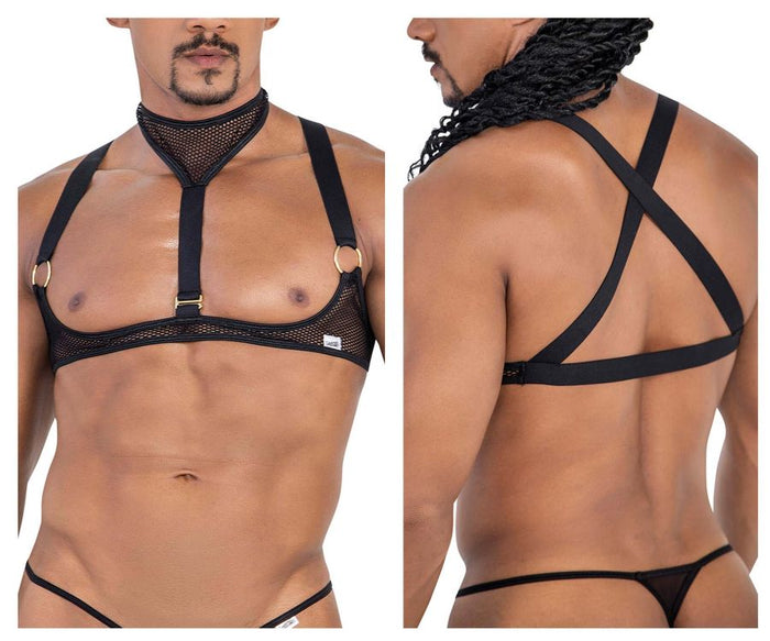 Clever Moda CandyMan 99809 Mesh Harness Color Black