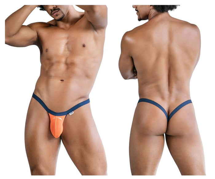 Clever Moda CandyMan 99841 Mesh Thongs Color Orange