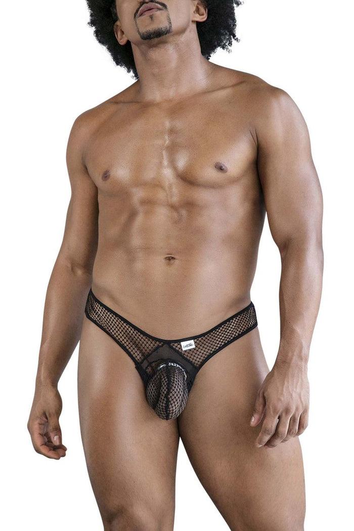 Clever Moda CandyMan 99843 Fishnet Thongs Color Black