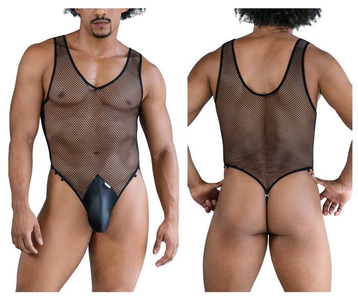 Clever Moda CandyMan 99858 Fishnet Bodysuit Color Black