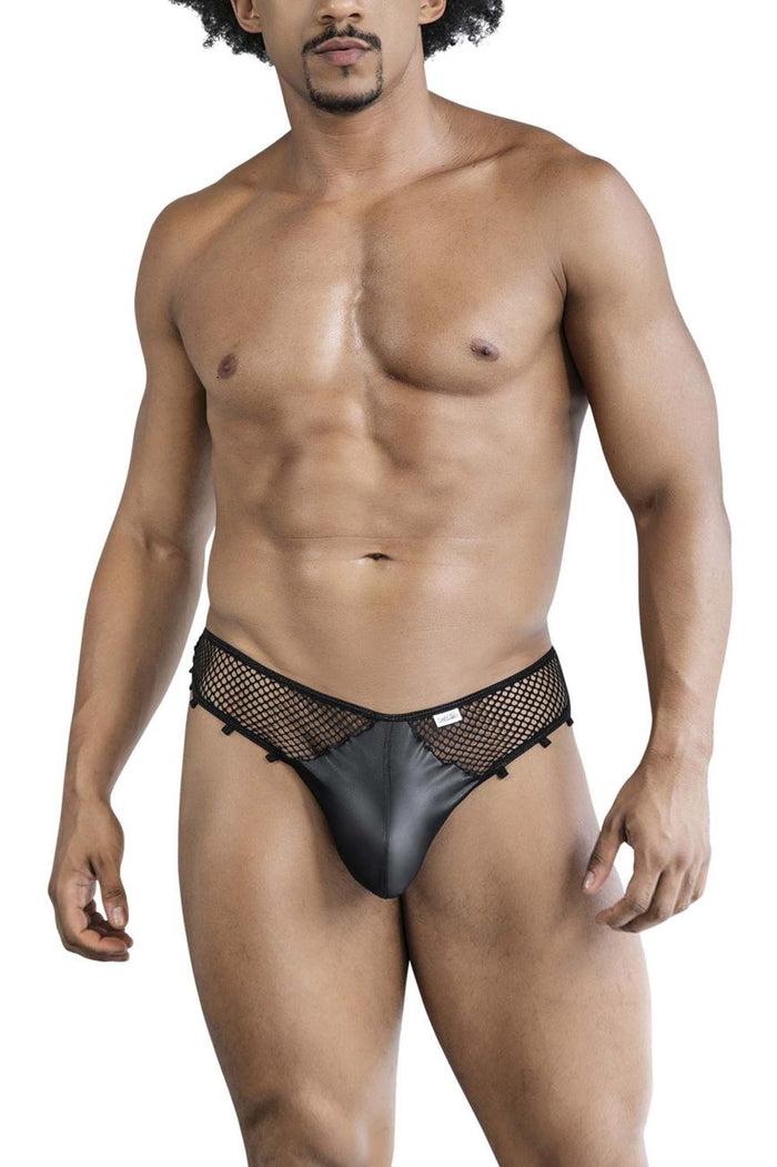 Clever Moda CandyMan 99860 Fishnet Thongs Color Black