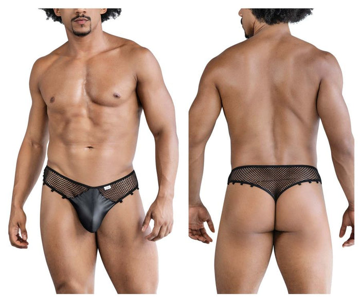 clever moda CandyMan 99860 Fishnet Thongs Color Black