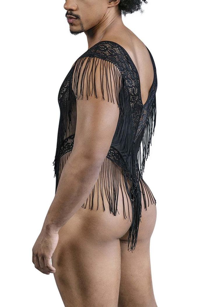 Clever Moda CandyMan 99865 Lace-Mesh Bodysuit Color Black